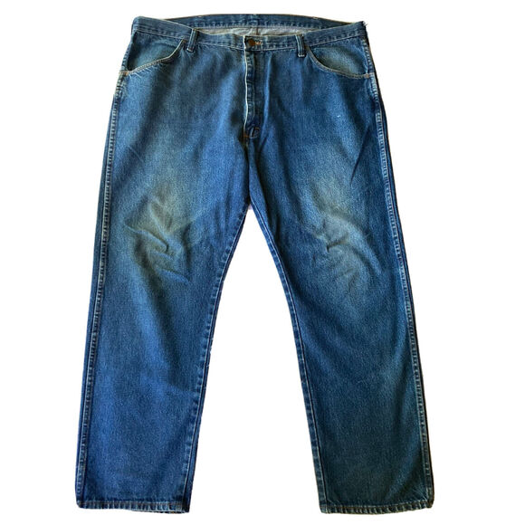 Rustler Other - Rustler Jeans Sz 42x30 Mens Bootcut Blue Denim Work Outdoors Casual Camping Hike